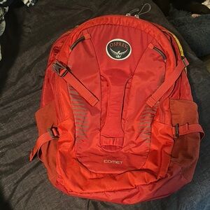 Osprey Red Backpack- good used clean condition. Please see photos for wear.